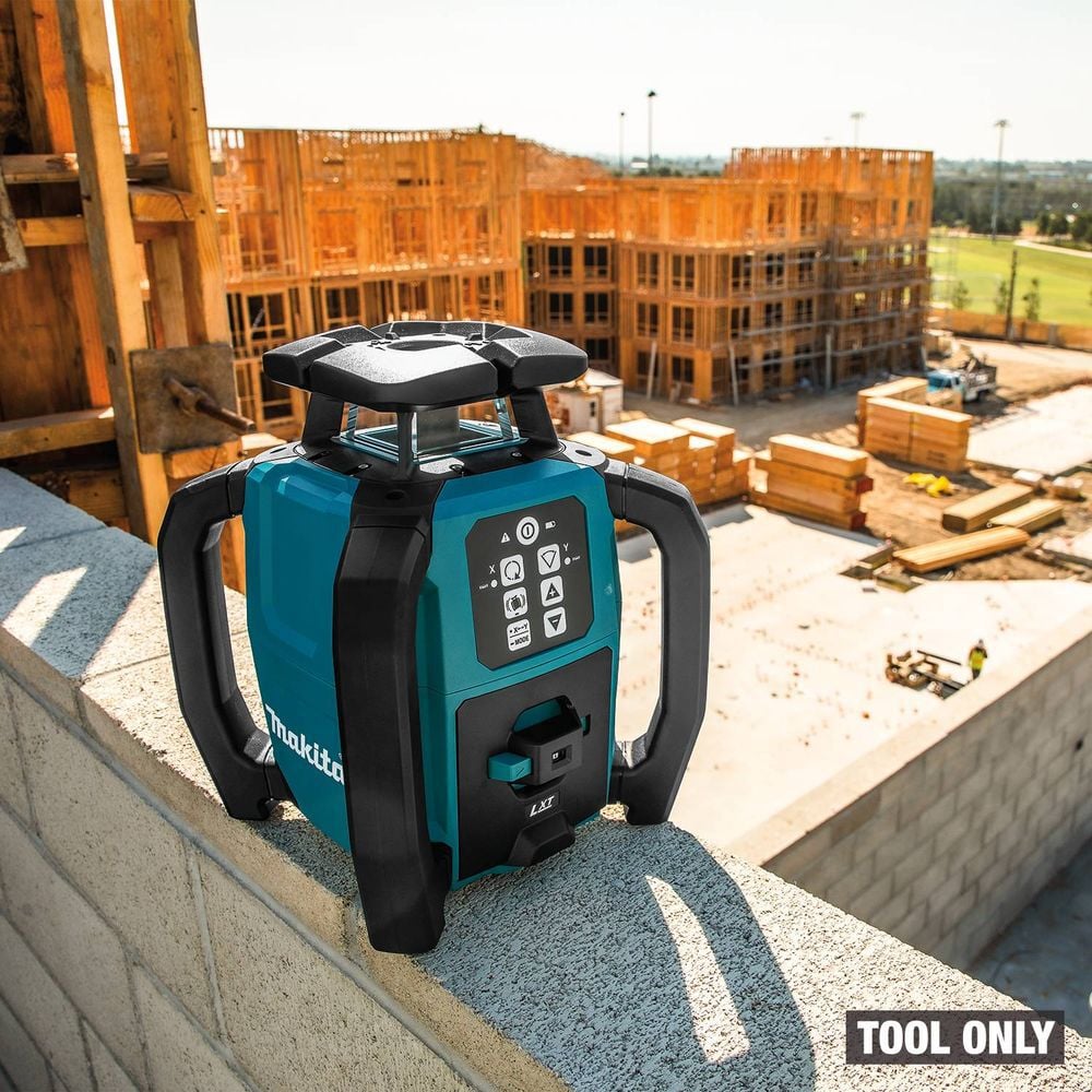 Makita 18V LXT Lithium-Ion Green Exterior Dual Slope 360 Degree Rotary Laser with Case (Bare Tool), large image number 3