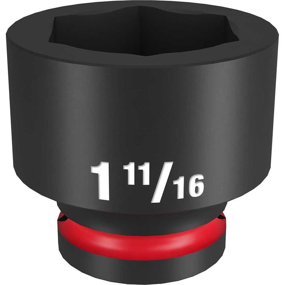 Milwaukee Impact Socket 3/4in Drive 1 11/16in Standard 6 Point, large image number 1