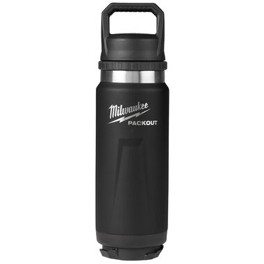 Milwaukee PACKOUT 24oz Insulated Bottle with Chug Lid - Black, large image number 0