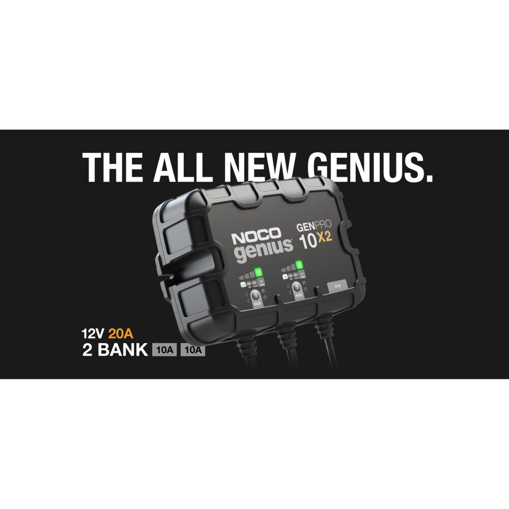 Noco Battery Charger 12V 20A Fully Automatic Bank On Board GENPRO10X2  from Noco Acme Tools