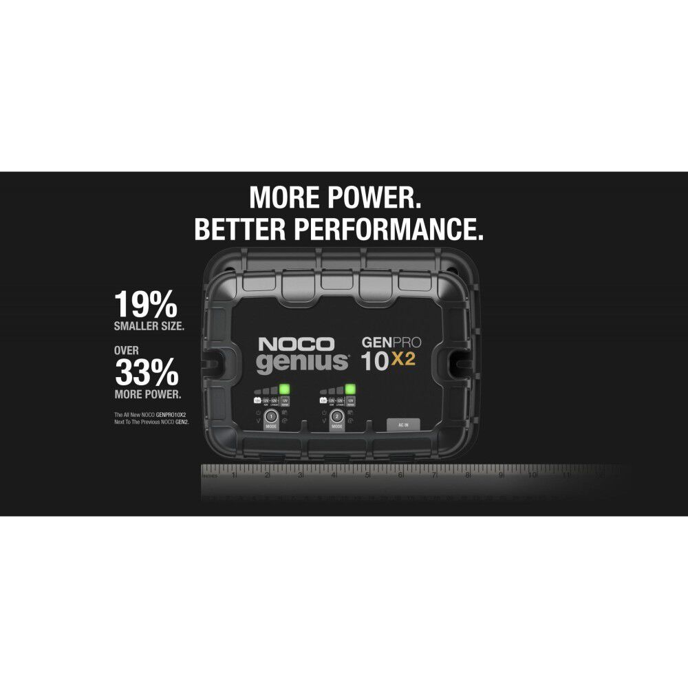 Noco Battery Charger 12V 20A Fully Automatic Bank On Board GENPRO10X2  from Noco Acme Tools