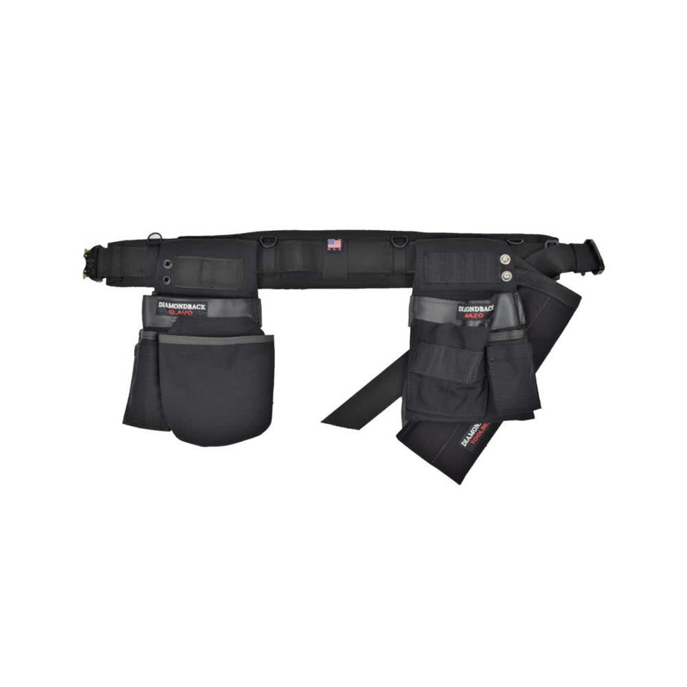 Diamondback Toolbelts Maestro 3Pocket Complete Tool Belt Set Black