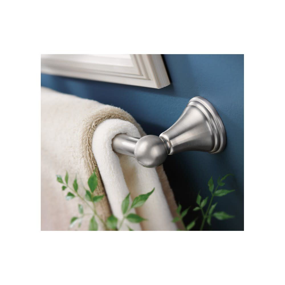 Moen Preston Towel Bar Brushed Nickel Aluminum 18" DN8418BN from Moen Acme Tools