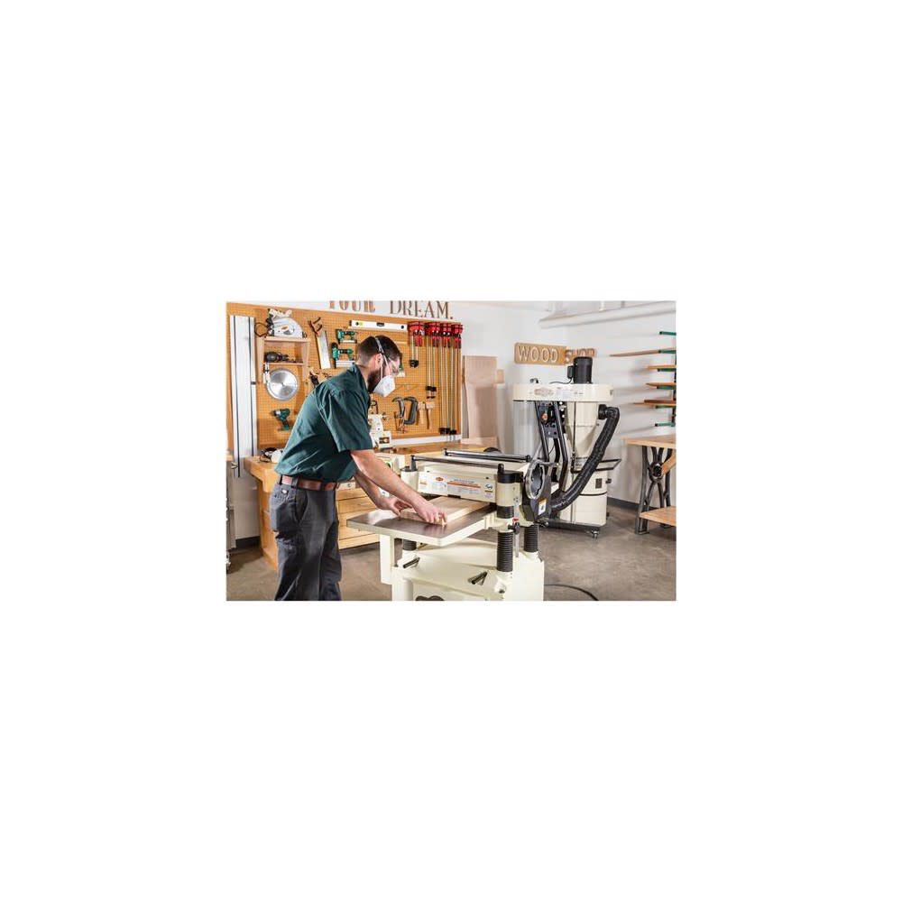 Shop Fox 240V 5HP 20in Planer with Mobile Base & Cutterhead W1754H from