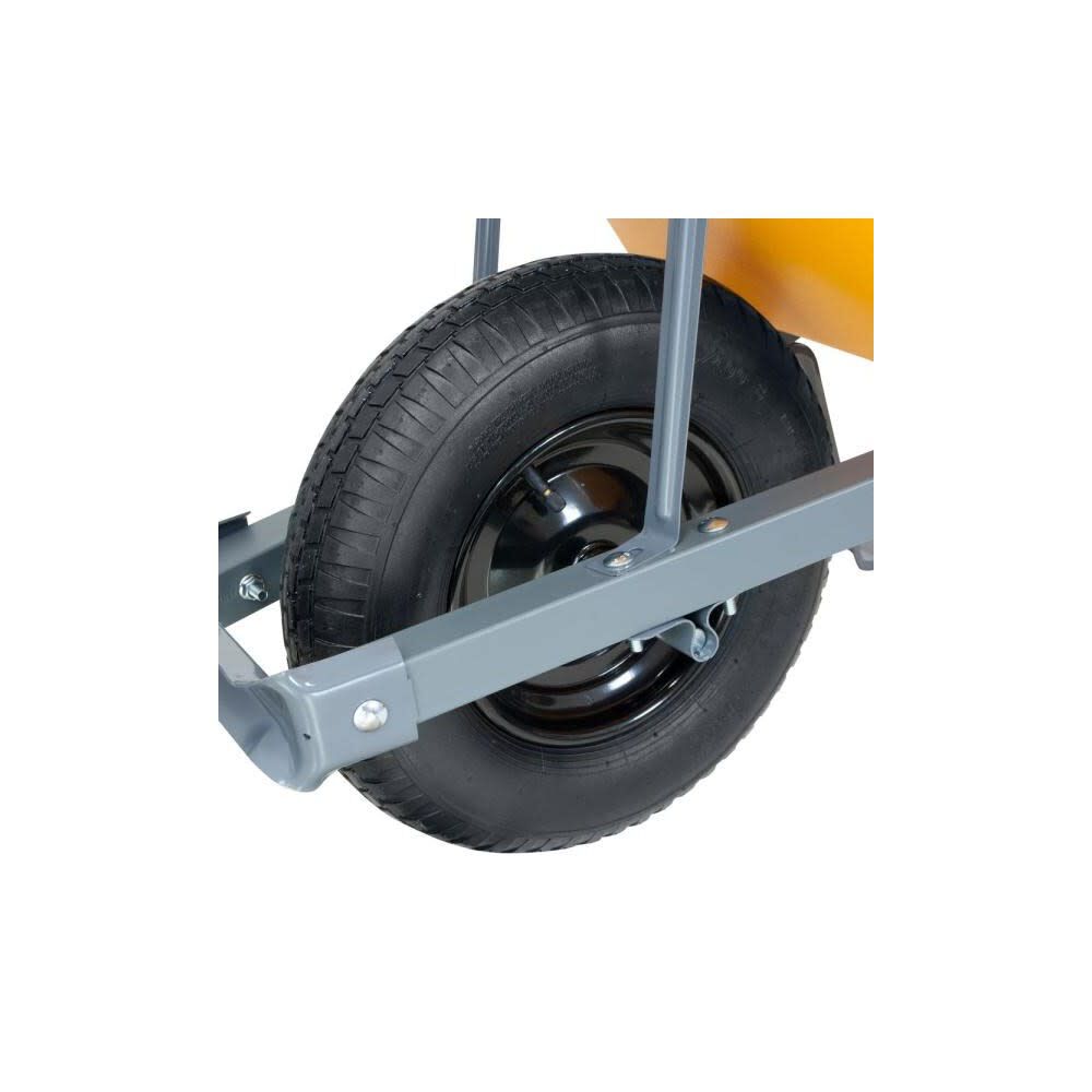 True Temper 6 Cu Ft. Poly Tray Wheelbarrow with Total Control Handles