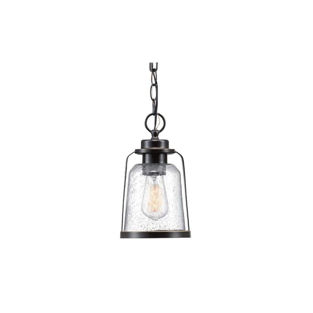 Globe Electric Vintage Pendant Light Bronze 60W E26 Roth 1 Light