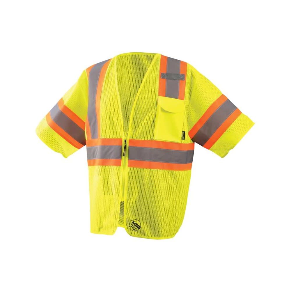 Occunomix TwoTone Vest Yellow Class 3 Self Extinguishing 3X TSEIMZ32T