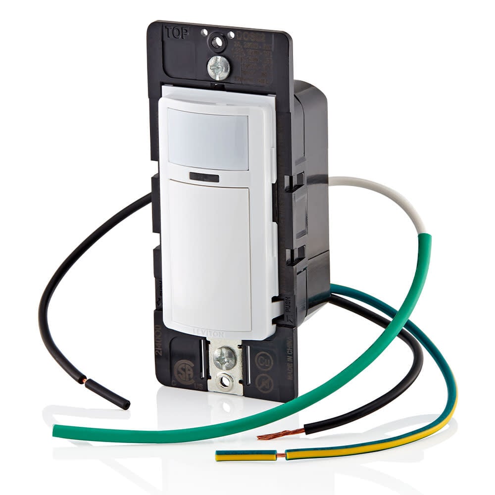 Leviton Motion Sensor Light Switch 2A AutoOn Decora Occupancy 3423100E