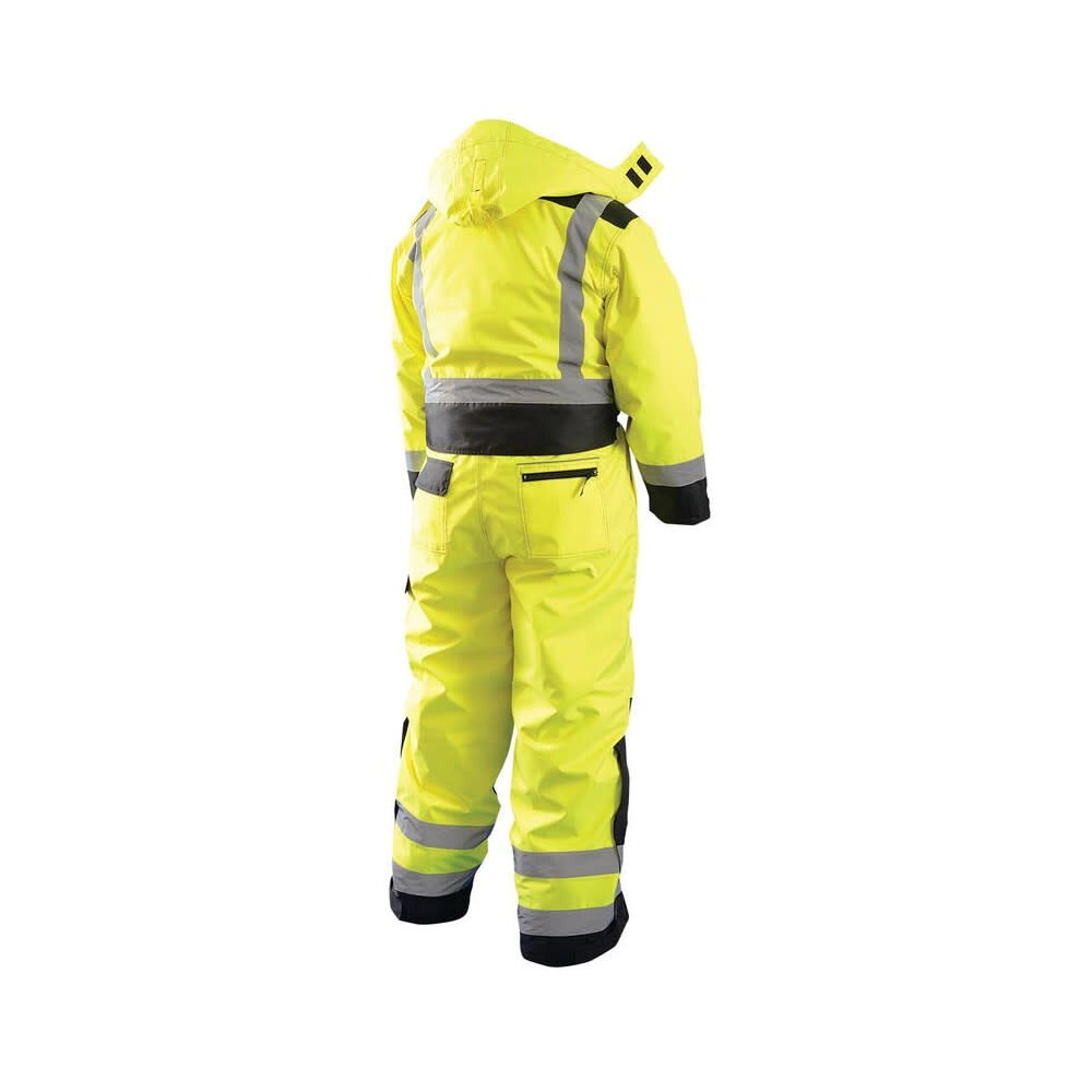 Occunomix HiVis Yellow Class 3 HighVisibility Winter Coverall Medium