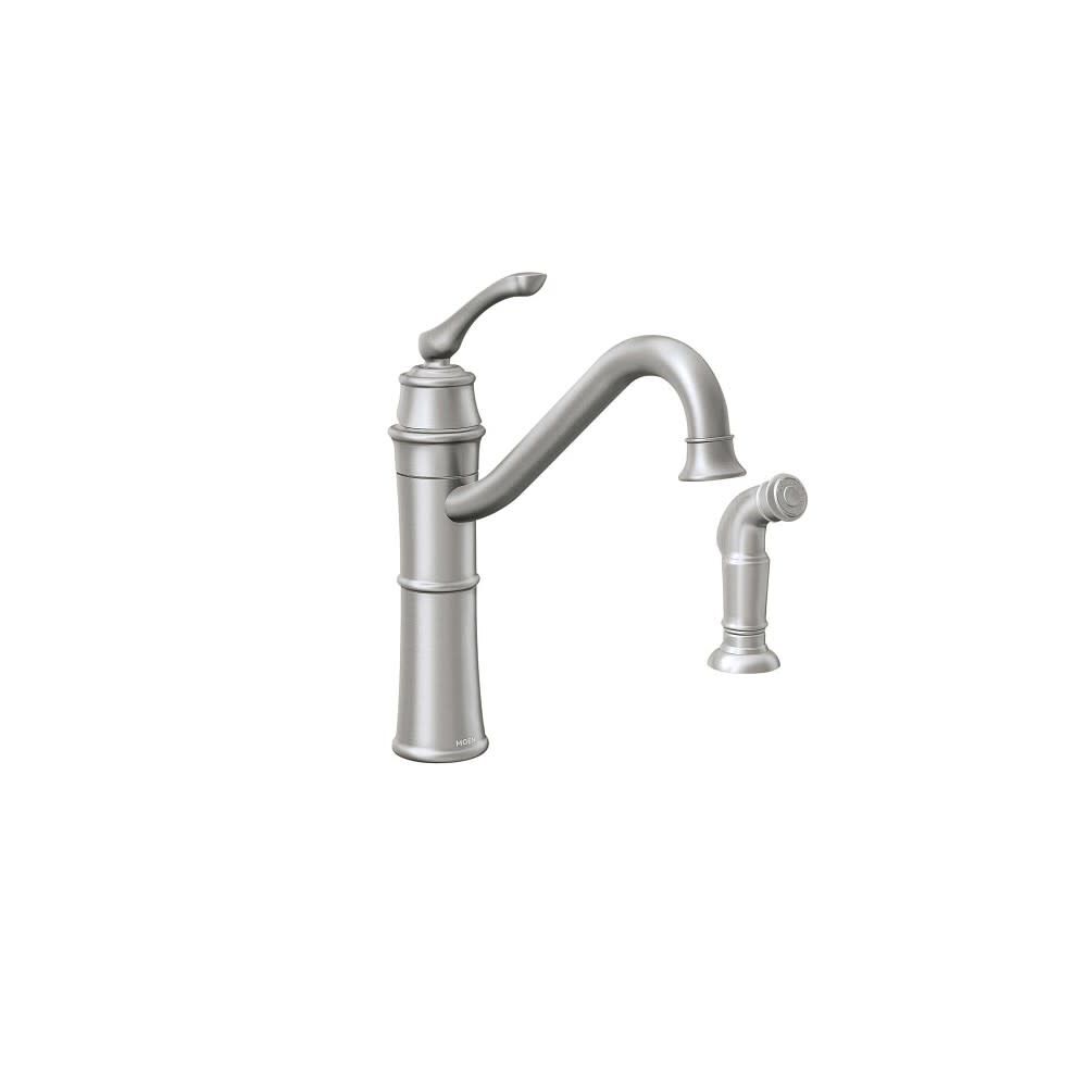 Moen Wetherly Kitchen Faucet Spot Resist Stainless High Arc 87999SRS