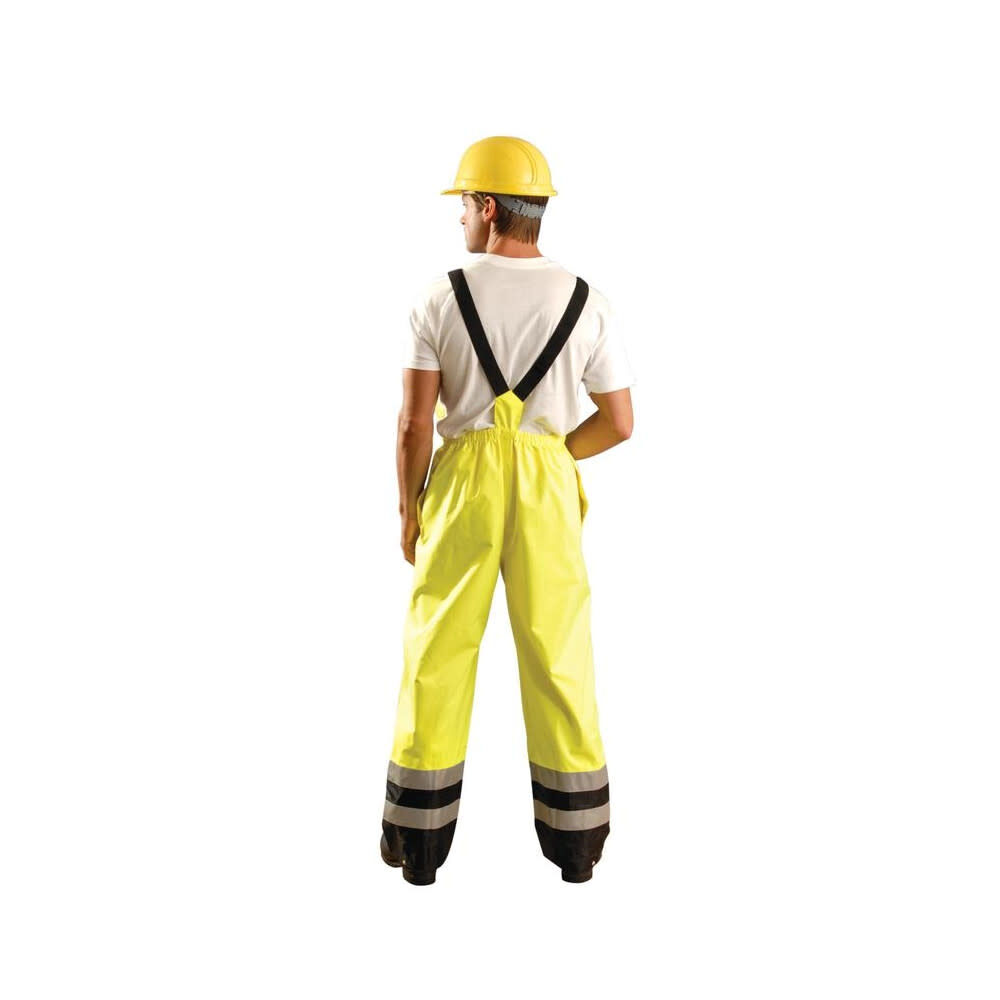 Occunomix 4X-Large Yellow Class E Premium Breathable Bib Pants, large image number 1