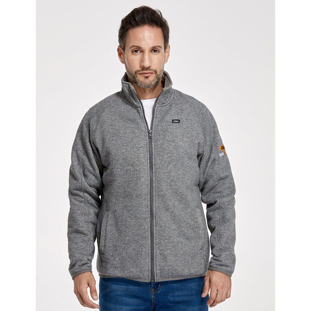 GEARWRENCH Mens Gray Heated Fleece Jacket Kit Large GMJF02AFG05