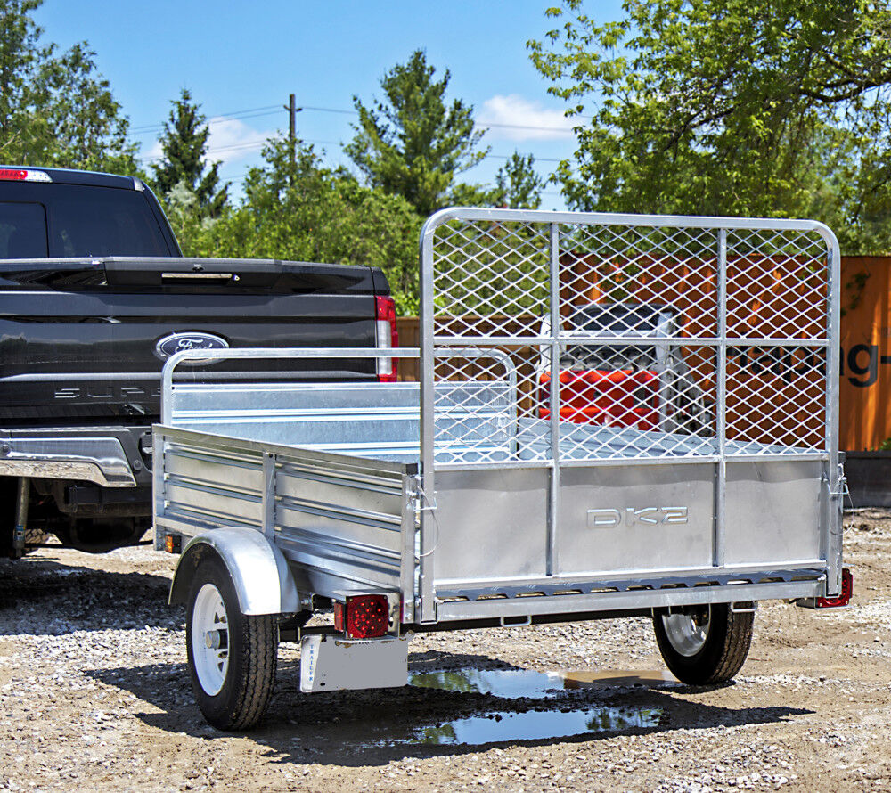 DK2 Utility Trailer Kit 5'x7' Drive Up Gate Galvanized, small