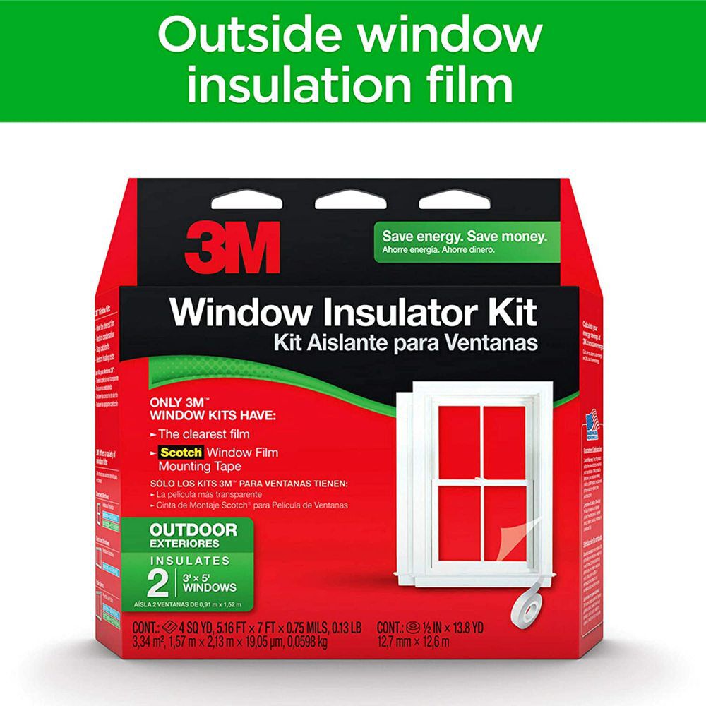 3M Outdoor Window Insulator Kit 2pk, large image number 1