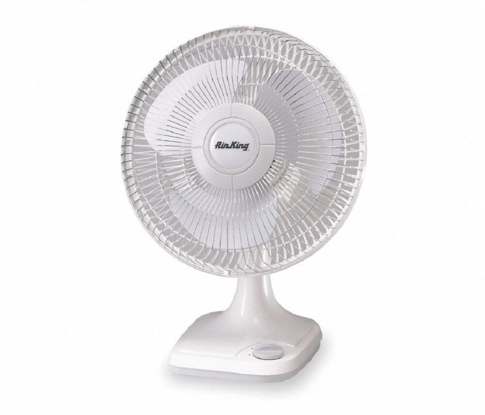 Air King 12 In. 1/50HP 3 Speed Commercial Grade Oscillating Table Fan