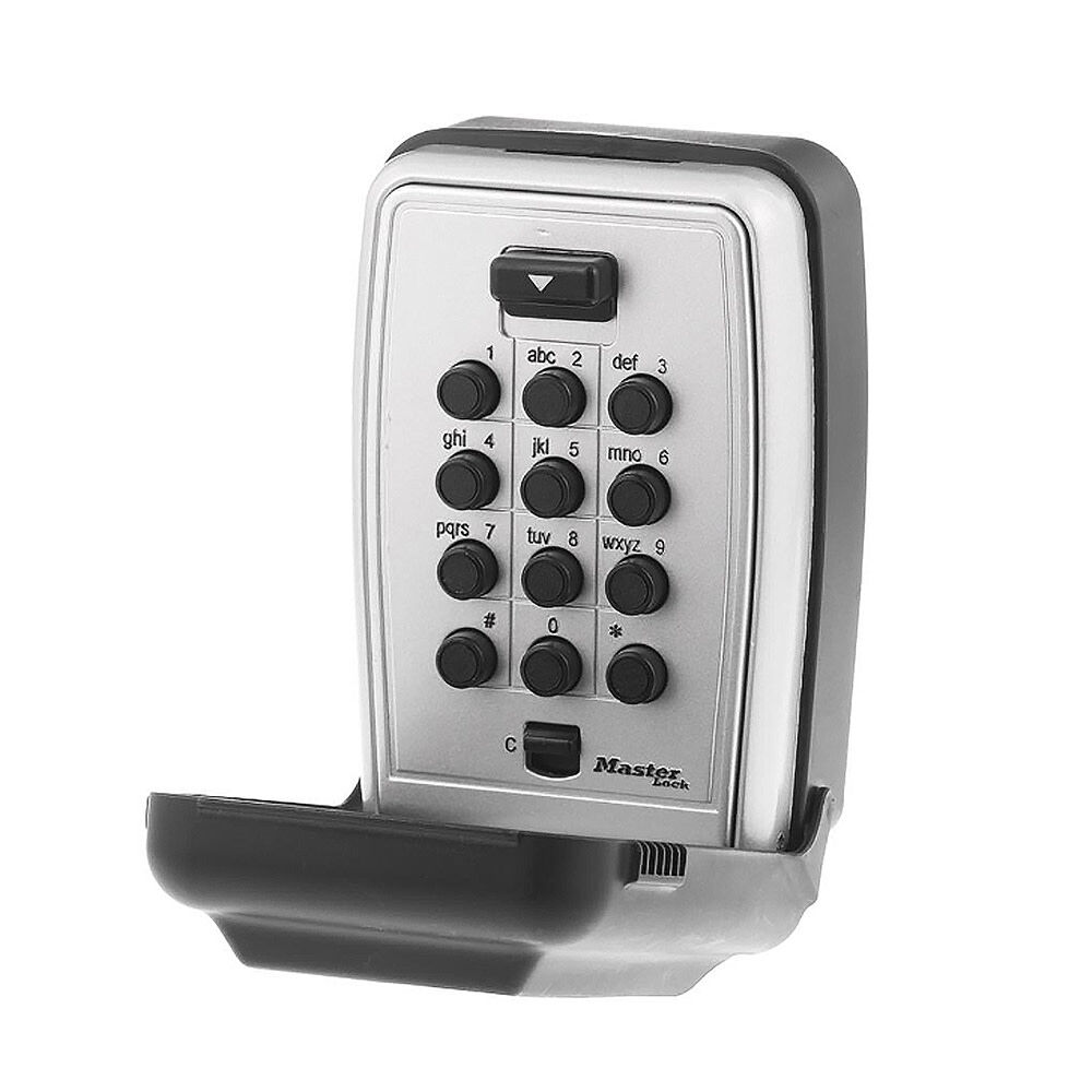 Master Lock Lock Box 0.004 Cu Ft Gray Combination Push Button