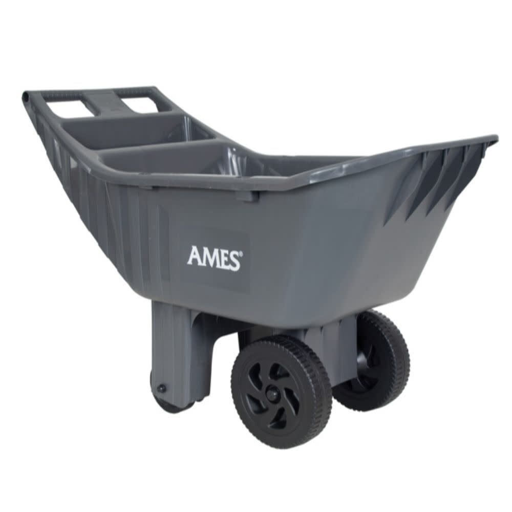 Ames 4 cu. ft. Poly Yard Cart with Integrated Tool Tray