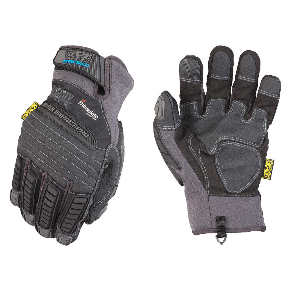 Mechanix Wear Small Black/Gray Waterproof Impact Pro Gloves