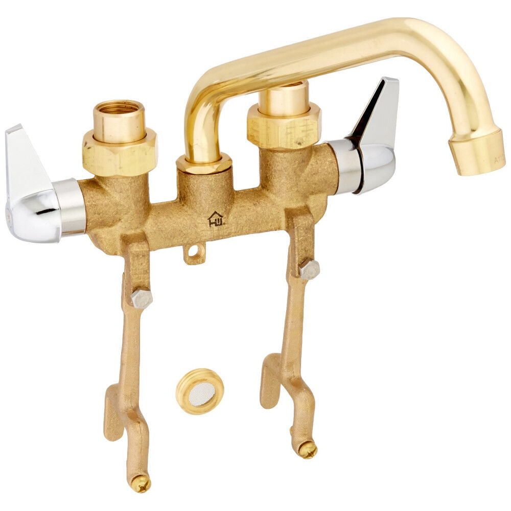 Homewerks Laundry Tray Faucet Brass 2 Handle Swivel