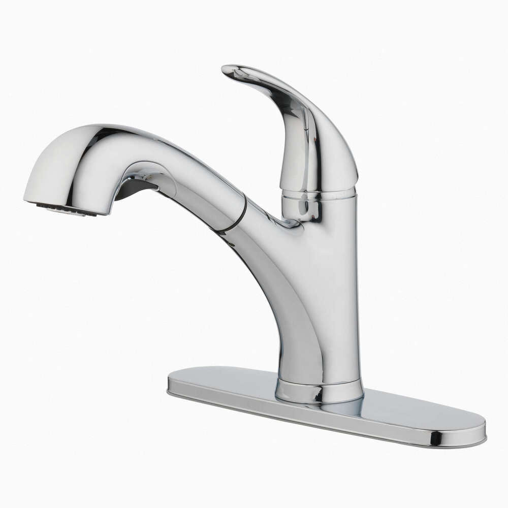 Oakbrook Pacifica Kitchen Faucet One Handle Brushed Nickel
