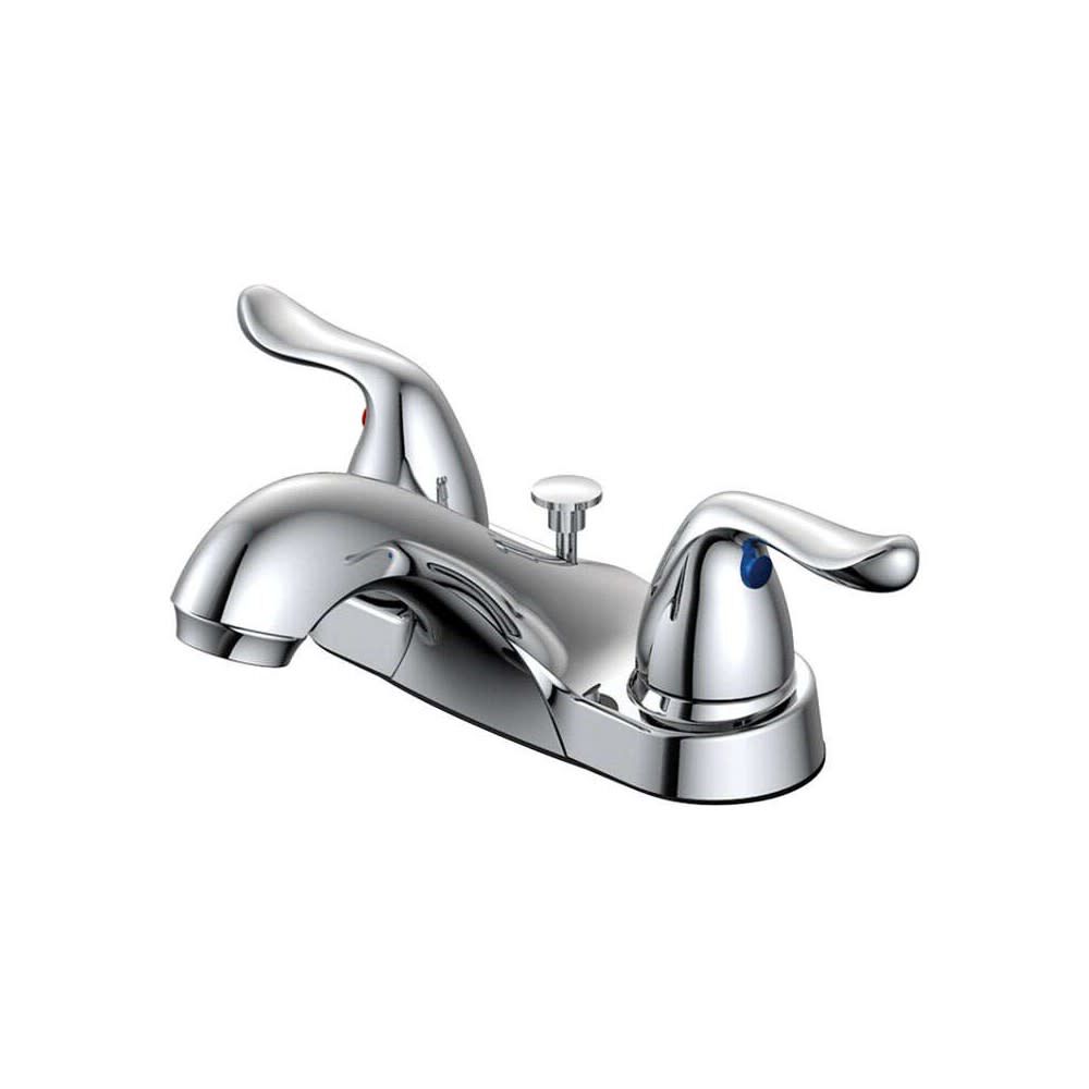 Oakbrook Lavatory Pop Up Faucet Two Handle Chrome