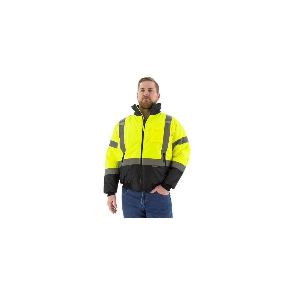 Majestic Glove Waterproof Jacket Hi-Vis Yellow XL
