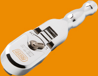 GEARWRENCH 120XP 3/8 Inch Drive Full Polish Chrome Stubby Flex Head Teardrop Ratchet