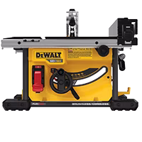 DEWALT 60V Max Table Saw (Bare Tool) and Two 20V/60V 6Ah Lithium Ion Power Tool Battery Packs Bundle