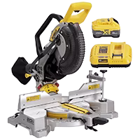 DEWALT 20V MAX XR 10 Inch Double Bevel Fixed Miter Saw Kit