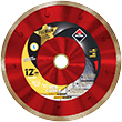 RUBI Tools Red Cobra 12 Inch Premium Continuous Rim Diamond Blade for Hard Materials
