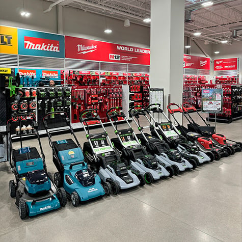 Dewalt stock at the Acme Tools store in Grand Forks, ND