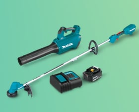 Makita blower and string trimmer kit
