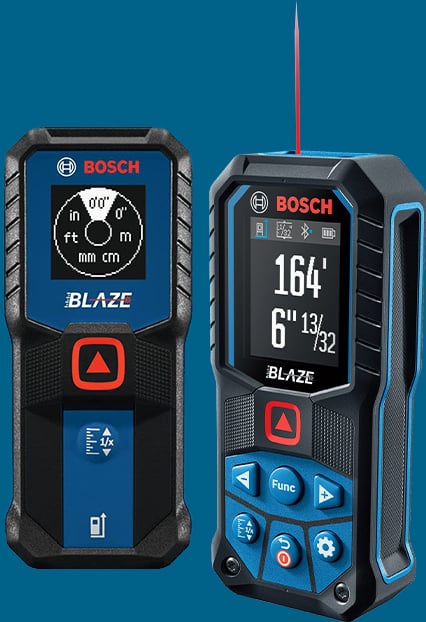 Bosch Blaze Laser Distance Measurer 100 feet and Connected Laser Distance Measurer 165 feet