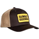 DEWALT Oakdale Trucker Hat with Patch Bark with Tan Mesh