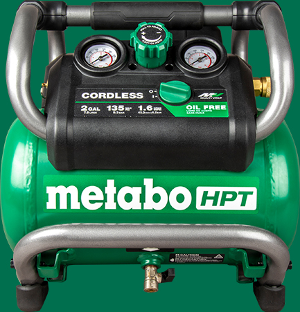 Metabo Hpt 36V Multi Volt 2 Gallon Cordless Compressor