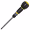 Klein Tools Ratcheting Fastbit Tru-Grip Screwdriver with Phillips and Slotted Bits