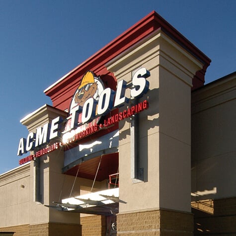 Outside view of the Acme Tools in Plymouth, MN