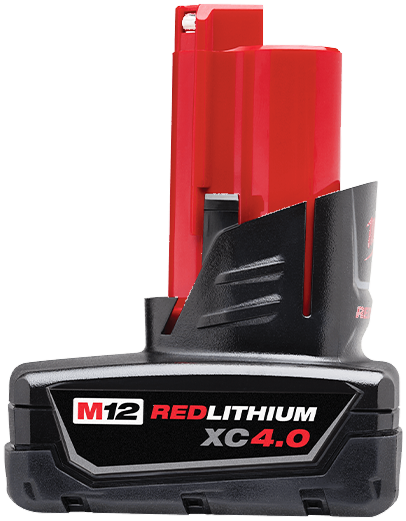 Milwaukee M12 Red Lithium Xc 4.0Ah Extended Capacity Battery Pack