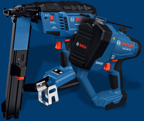 Bosch 18V Brushless 16-Gauge 7/16 Inch Medium Crown Stapler (Bare Tool) and Bosch 18V Threaded Rod Cutter (Bare Tool)