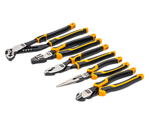 Gearwrench 5 piece Pitbull Cushion Grip Pliers Set in Foam Storage Tray