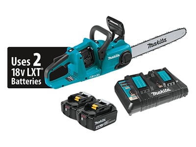 Makita 18V X2 LXT Li-ion brushless cordless 16 inch chainsaw kit