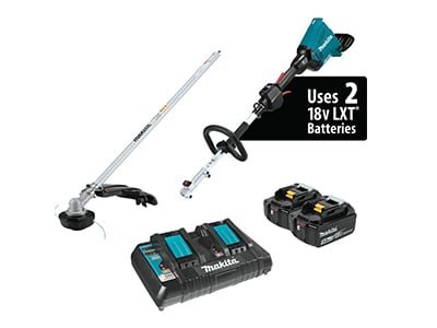 Makita 18V X2 LXT Li-ion couple shaft power head kit with string trimmer attachment 