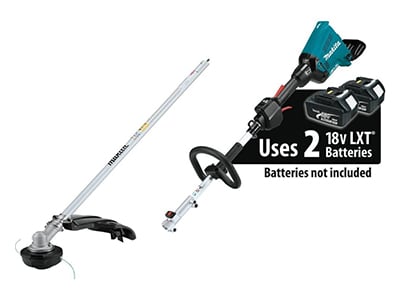 Makita 18V X2 LXT Li-ion couple shaft power head with string trimmer attachment