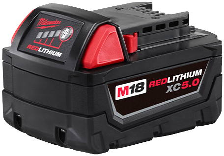 Milwaukee M18 Red Lithium Xc 5.0Ah Extended Capacity Battery Pack