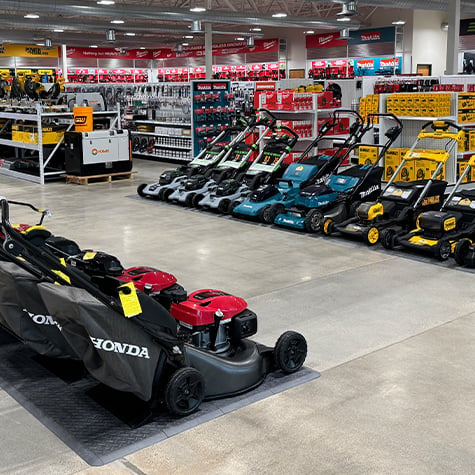 Acme Tools Rochester salesfloor mowers