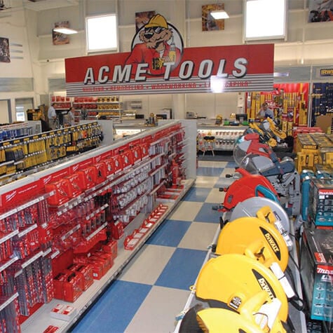 The service counter of the Williston, ND Acme Tools store