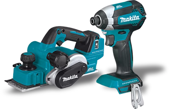 Makita 18V LXT Lithium-Ion Brushless Cordless Impact Driver (Bare Tool) and Makita 18V LXT 3 1/4in Planer (Bare Tool)