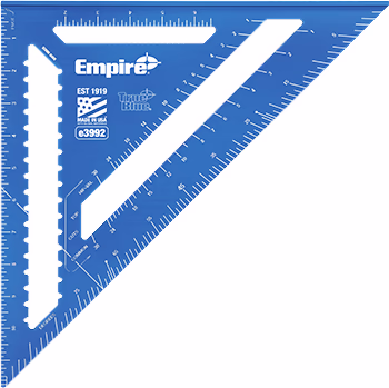 Empire Level 12 inch True Blue Laser Etched Rafter Square