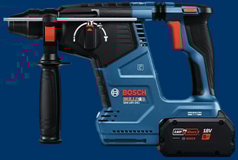 Bosch 18V Bulldog 1 inch Rotary Hammer Sds plus Kit