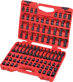 Sunex 3/8 In. Drive Master Hex Bit Impact Socket Set 84 Pc